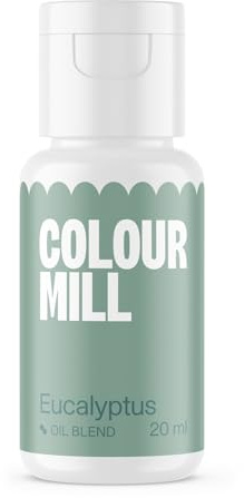 Colour Mill Oil Blend Lebensmittelfarbe Ölbasis, Eucalyptus, 20 ml | Hochkonzentriert, Leuchtende Farben, Geeignet für Buttercreme, Schokolade, Kuchenteig, Ganache und Zuckermassen