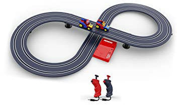 Ninco - Superthings Autorennbahn Rivals Race | Ferngesteuertes Auto | Slotcar Rennbahn 2,4m mit 2 Autos & Figuren | Rennset für Kinder | Spielzeug ab 3 Jahren (91017)