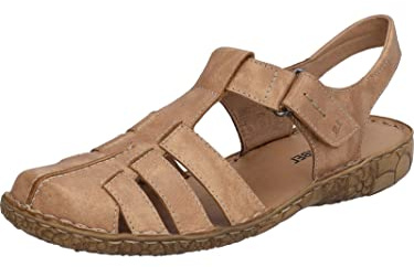 Josef Seibel Mujer Sandalia con Tiras Rosalie 48, señora Sandalias,Ancho G (Normal),Zapato de Verano,Sandalia de Verano,Marrón (Cognac),40 EU / 6.5 UK