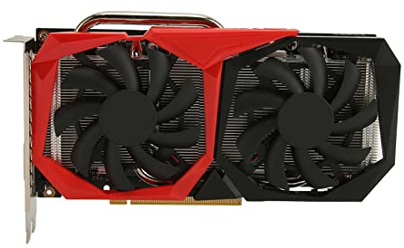 Annadue Carte Graphique RTX2060 6G GDDR6 192 Bits, Carte Graphique de Jeu pour Ordinateur de Bureau PCIe 3.0 X16, Ventilateurs de Refroidissement Doubles, Interface HDMI/DVI/DisplayPort