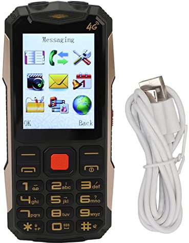 Téléphone Robuste, Téléphone Portable Senior 2,8 Pouces 2G, Téléphone Extérieur étanche, Batterie 4800 MAh Déverrouillée 2G Téléphone Portable pour Personnes âgées Haut-parleurs Do (Vert)