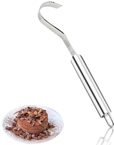 Butterroller Butterformer Buttermesser Aus Edelstahl Mit Aufhangöse 23cm, Buttermesser, Schokoladenkäse, Butterrasierer, Butterwicklermesser, Butterreibe Für Kuchendekorationen