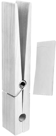 AALLYN Porta Asciugamani da Bagno con molletta | Mollette giganti in Legno | Robusto Porta mollette con Molla | Clip salvaspazio per Bagno, Grandi Clip per Vestiti in Legno per la Lavanderia e Cucina