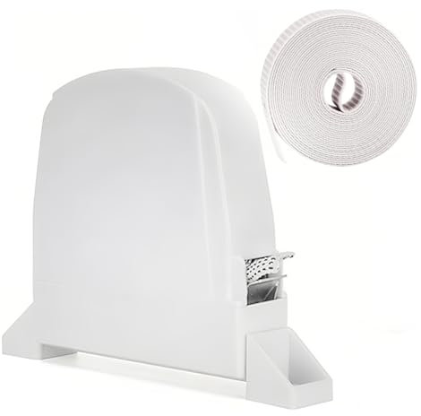 JOZMMZEOOA Avvolgitore Tapparelle,Infilatura Automatica Corda Tapparella Rotazione di 180°Bianco Avvolgitore Tapparella Mini Cinghia Avvolgitore Elettrico,per Nastro Tende Rullo 14 MM