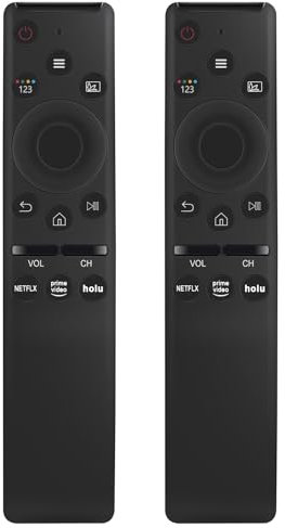 2 Packs Universal Remote Replacement fit for Samsung TV, Replacement for Samsung Frame Crystal Neo QLED TV LED LCD HDTV 4K 8K UHD Curved QLED 3D Smart Televisions
