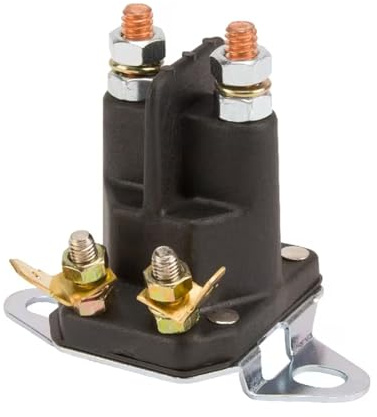 cyclingcolors 1x Solénoide Relais de Démarreur Compatible avec Toro 47-1910 Ariens 35510 Bolens 1752137 1753539 Snapper 1-8604 Stiga 113205320 4 pôles 12V Solénoïde Tondeuse Tracteur Motoculture