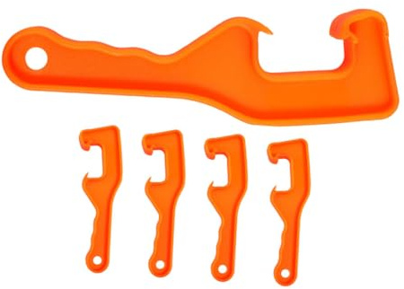 Gatuida 5pcs Heavy Duty Open Cap Wrench for Paint Can Lids Hand Held Bucket Wrench for Industrial and Kitchen Use