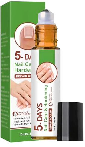 Rinforzante Per Cura Delle Unghie, 10ml Applicatore Roll-On per Unghie dei Piedi Fragili, Indurente Nutriente per Manicure e Pedicure Domestica e da Salone