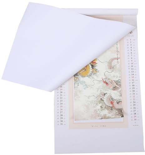 HAPINARY Lunar Kalender Wandhängender Drachen-jahreskalender Chinesischer Wandscroll Aus Papier Dekoratives Highlight Für Zuhause Oder Büro