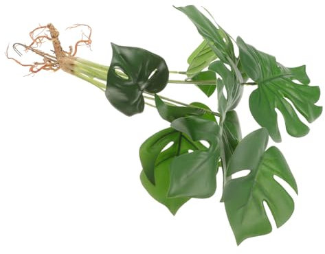 LIFKOME Vivid Faux Monstera Plant Wear-resistant Artificial Plant for Home Decor Fake for Tabletop Office