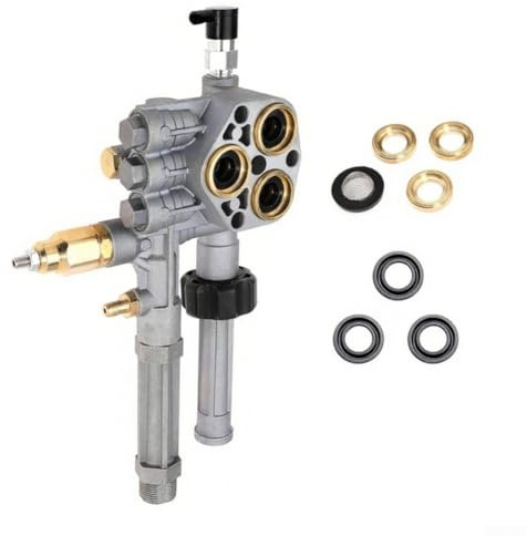 Gruppo testa pompa idropulitrice ad alta pressione, compatibile per AR43361, AR Pump SRMW2.4G28 e modelli SRMW2.3G28, per prestazioni migliorate