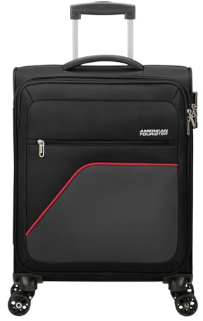 American Tourister Sky Surfer Spinner 55/20 TSA Trolley Black/Red schwarz