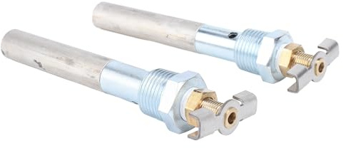 MENDUNER 2 Ensembles de Tiges D'anode de Chauffe-eau RV, Tige D'anode en Aluminium et Magnésium 4,5x1/2 NPT, Vanne de Vidange Facile pour L'entretien du Chauffe-eau Atwood