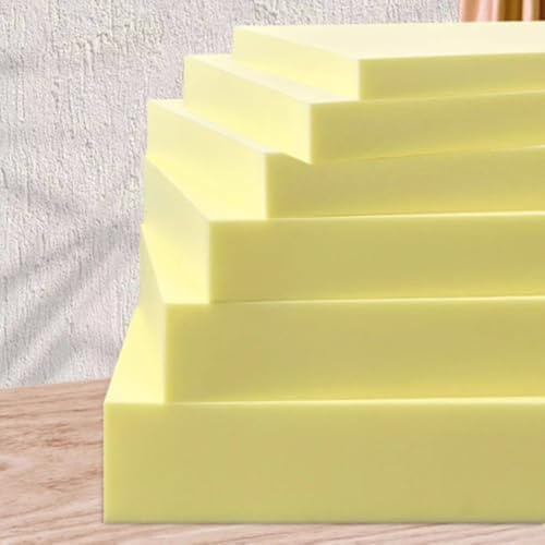Yuly Gommapiuma per Imbottitura,50x50x8cm,Schiuma in Poliuretano 35 kg/m3 | Comodo e Durevole,Gomma Piuma per Divani Sedie Poltrone Pallet Letto,Tagliabile