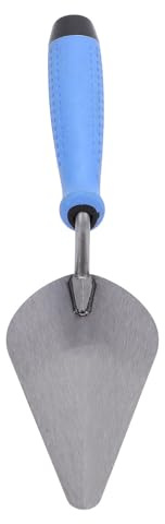 Jeffergarden Flache Glättekelle aus Edelstahl, Handwerkzeug mit Gummigriff für Beton und Putz, Ideal Zum Glätten, Formen und für Fliesenarbeiten, Größe 152 X 78 Mm