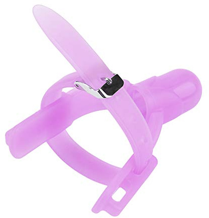 Phefop Protezione per le del Bambino in Silicone, Protezione Regolabile per Succhiare il Pollice per Bambini, Sollievo Dal Dolore Gengivale e per Neonati Dai 12 Mesi in su (PURPLE)