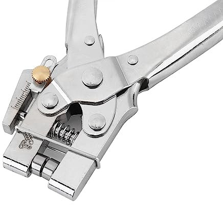 Crimping pliers Eyelet Pliers Hole Hole Adjustment Tool + 100 Pcs Easy Press Hollow Eyelets