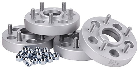 Hofmann Spurverbreiterung Aluminium 4 Stück (24 mm pro Scheibe / 48 mm pro Achse) inkl. Festigkeitsgutachten kompatibel mit Dodge Ram (2002-2011)