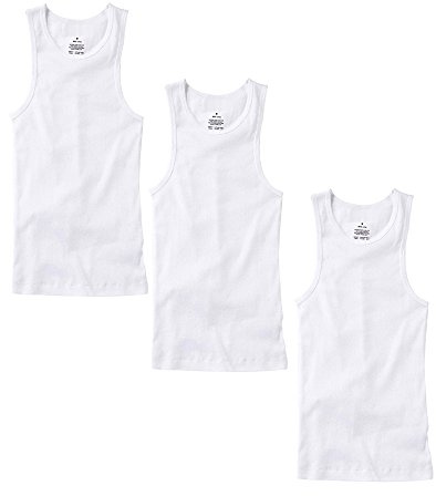 TZ Promise 3-6 Pack Men's Tank Top Undershirt 100% Cotton Plain Ribbed Workout A-Shirts(3-Pack White, XX-Large)