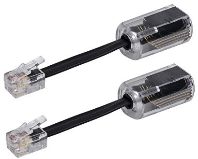 Cavo telefonico Black - 2PCS Black-Detangler