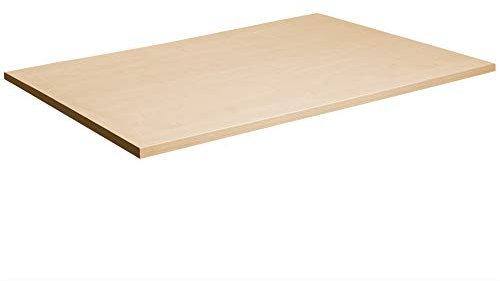 moebel-eins Office ONE Schreibtischplatte, Material Dekorspanplatte, 200x80 cm, ahornfarbig