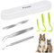 Kiiwah 6pcs Pinza per Zecche, Pinzette per Zecche in Acciaio Inox, Gancio Rimozione Zecche per Animali, Cani e Gatti