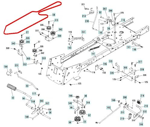 Federal 40 Keilriemen 591065301 Fahrantrieb passend für viele Husqvarna TC, CTH-Modelle