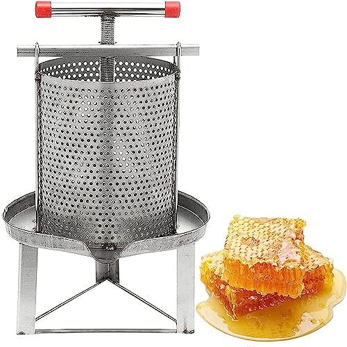 HACSYP Pressoir a Fruit Extracteur de Presse à Miel, extracteur de Miel, presseur de Cire de Miel, Presse à Mailles, for la vinification, Outil d'apiculture, Presse à vin de Fruits