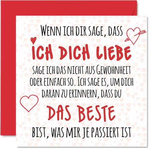 Stuff4 Romantisch Karte Hochzeitstag Jahrestag, Das Beste | Niedliche Hochzeits-Jubiläum Karten für Freund Freundin Ehemann Ehefrau Männer und Frauen Ihr Ihn