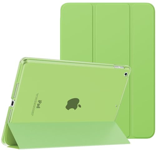 MoKo Protective Case Compatible with New iPad 9th/8th/7th Generation (2021/2020/2019), Tablet Case with Stand Matte Back Auto Sleep/Wake Function for iPad 10.2 Inch, Sharp Green
