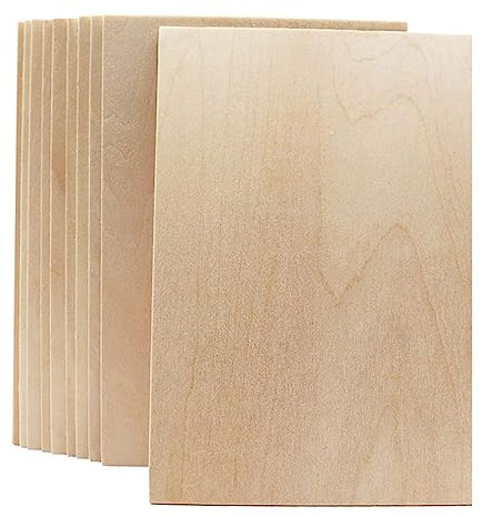 TEHAUX 10stücke Unlackierte Sperrholzplatten Rechteckige Holzscheiben Diy Bastelzubehör Rohlinge Aus Holz Für Handwerk