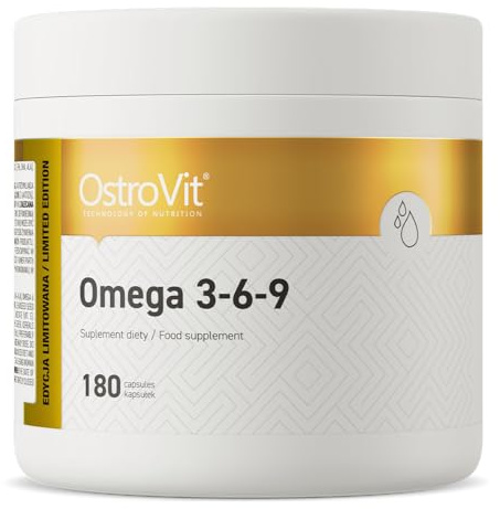 Omega 3-6-9 | High Strenght | Fish Oil | OstroVit | 180 Capsules Limited Edition