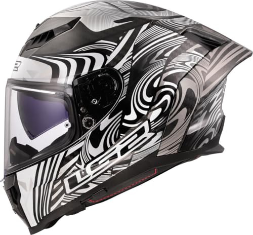 LS2 Helm Dragon Carbon Enthum FF807 zilver | | Doppelring | Carbon | geeignet für