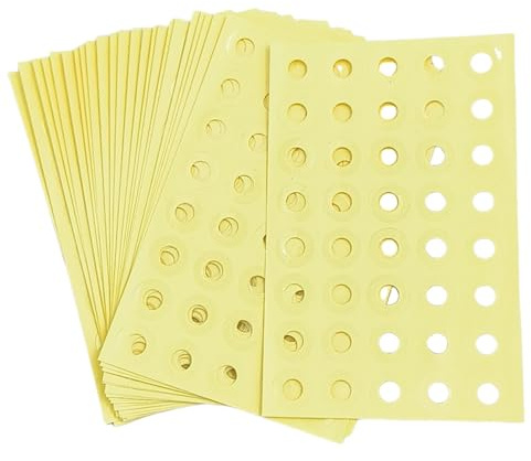 Transparente selbstklebende Lochverstärkungsaufkleber, 0,6 cm Durchmesser, Locher, Verstärkungsetiketten für Schule, Zuhause und Büro, 1000 Stück
