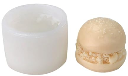 OAJABBGE Amburgo stampi per candele in silicone per candela, sapone e gesso, decorazione di compleanno, resina sintetica