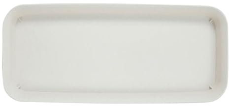 YXINAER 1 Soucoupe for Plantes, Plateau d'égouttement en Plastique, soucoupes for Pot de Fleurs d'intérieur et d'extérieur, Base rectangulaire for Pot de Fleurs Soucoupe Pot Fleur(White-34x14cm)