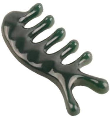Herramienta de cabelludo, herramienta de relajación, de tensión muscular, mango ergonómico, fácil agarre, diseño portátil, raspador de masaje para cabelludo, hogar, cara, 4.3 x 1.96