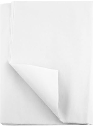 Ironing Fleece Fabric White 100 x 182 cm, Non-Woven Fabric White, Volume Fleece for Iron-on, Small Size for Sewing and Ironing Fleece Inserts, Suitable for Bags, Crafts, DIY, Embroidery (White)
