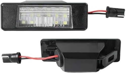 Vuzmode Lampade a LED for la luce della targa, for NISSAN, for Qashqai, J11 Primera P12 Pathfinder R51, for X-TRAIL, T31 Juke F15, for Micra, Versa Navara Lampadina per targa
