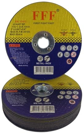 20 pz Dischi da Taglio per Mini Flex - Diametro 75 x 1.2 mm - Disco Mini smerigliatrice, per Ferro Metallo - Velocita' Rotazione 13300 RPM