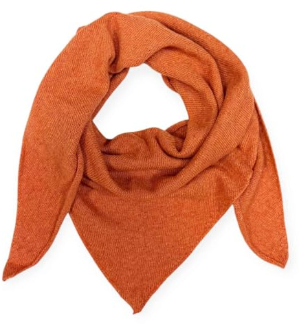 Jeamis Dreieck Kaschmir Strickschal Winter Super Weich Elegant Übergangsschal Schal Herbst Stola Wolle Made in Italy