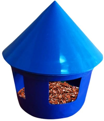Grtheenumb poultry feeder|Chicken Feeder Poultry Waterer Dispenser Feed and Grit Station for Chicks Duck Turkey