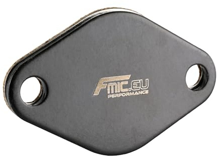 FMIC.EU Performance Placa de cierre EGR para motores Audi, Seat, Skoda, VW 1.9 TDI, placa de cubierta de acero, incluye junta para colector de escape, solución precisa de Motorsport para modelos VAG