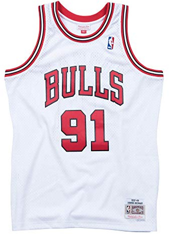 Mitchell & Ness NBA Swingman Road Jersey Chicago Bulls 97-98, Dennis Rodman