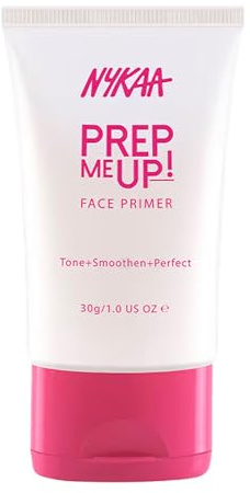 Nykaa Cosmetics Prep Me Up Face Primer, 1 oz - Makeup Primer for Smooth, Poreless Finish - Enriched with Vitamin E - Non-Greasy, Lightweight Formula