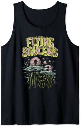 UFO Roswell Alien Flying Saucière I Want to Leave Débardeur