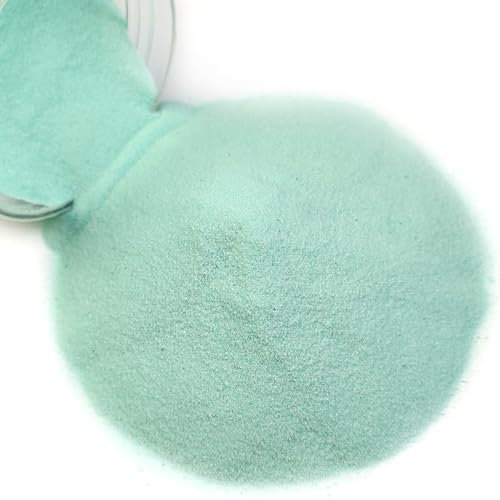 HappyFiller Minzsand 0,8 kg, dekorativer Sand für Hochzeitszeremonie, mit Aufbewahrungsbehälter für Kunsthandwerk, Vasenfüller, Heimdekoration, Flaschenfüller, Zen-Garten, 800 ml