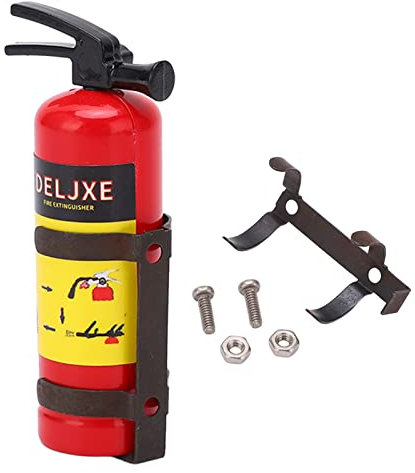 RC Car Fire Extinguisher Decoration Part, Lightweight Mini RC Car Fire Extinguisher with Vivid Design Decoration Accessories(Red)