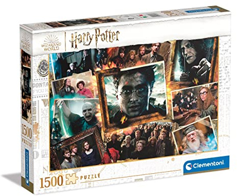 Clementoni - 31697 - Puzzle Harry Potter, Puzzle 1500 Teile Für Erwachsene Und Kinder 10 Jahren, Geschicklichkeitsspiel Für Die Ganze Familie