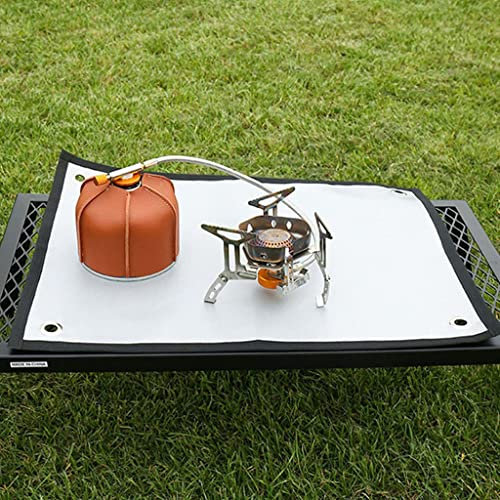 VISEKA Matten für Die Feuerstelle für Unter Feuergrube Feuerfest Grillmatten für Außengrill Deck-Schutz Ölbeständig Unter Grillmatte (Size : 100 * 80cm/39 * 31inch)